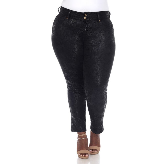 Faux Suede Snake Print Pants, , alternate image number null