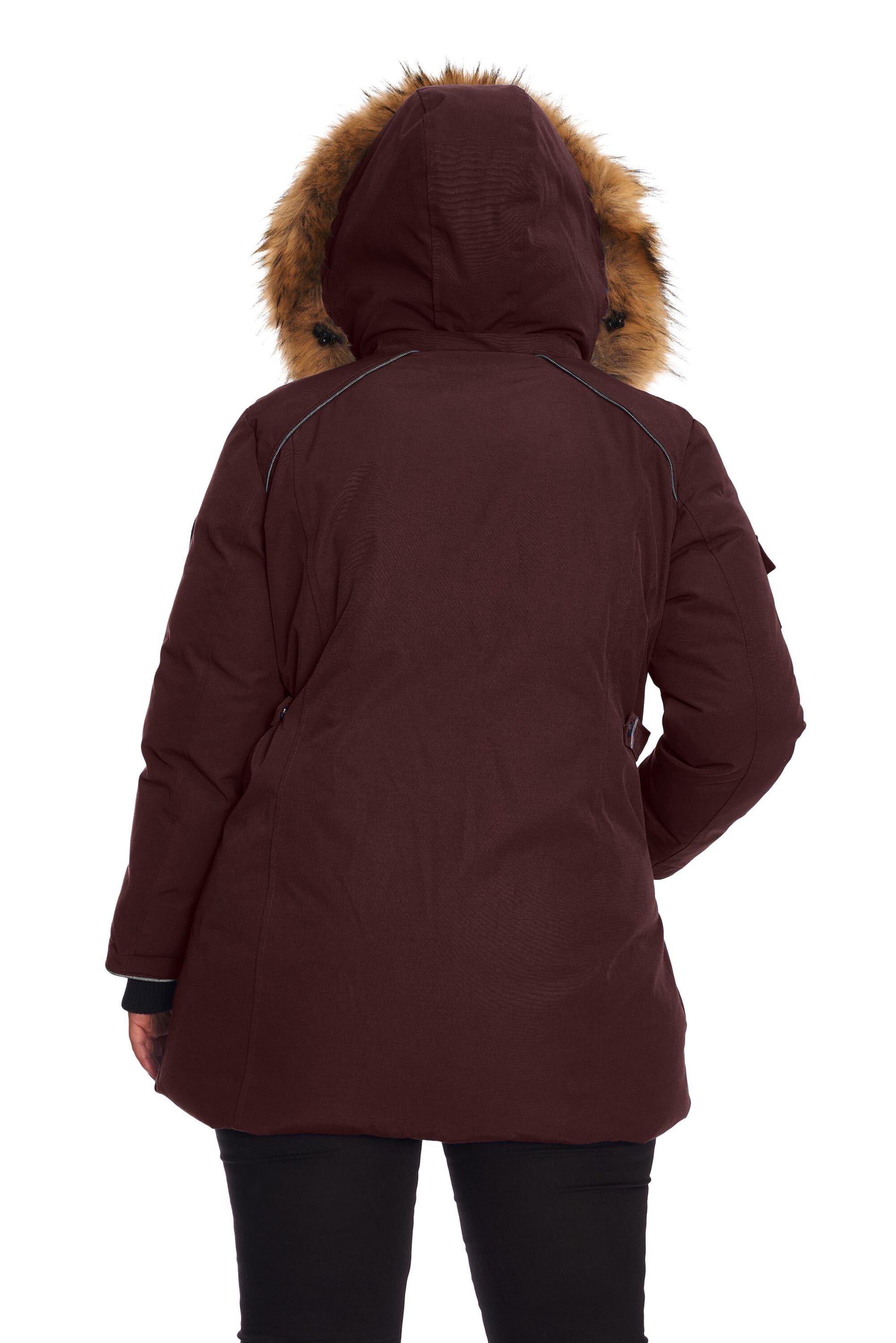 GLACIER | Vegan Down Recycled Parka Winter Jacket, Grape / Purple, alternate image number 3