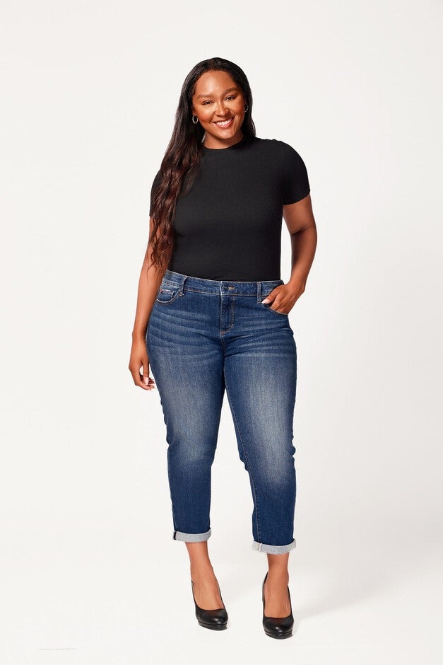 Denim Mid Rise Boyfriend Jeans, Eleanor / Medium Wash, hi-res image number 0