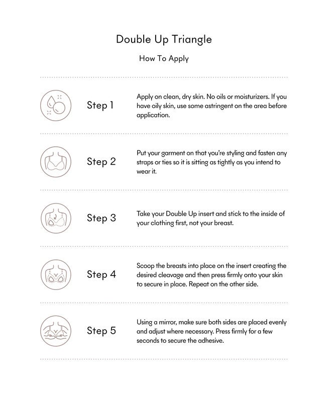 Double Up Ultra-Boost Double-Sided Adhesive Inserts (Triangle), No 3 Buff / Beige, alternate image number 3