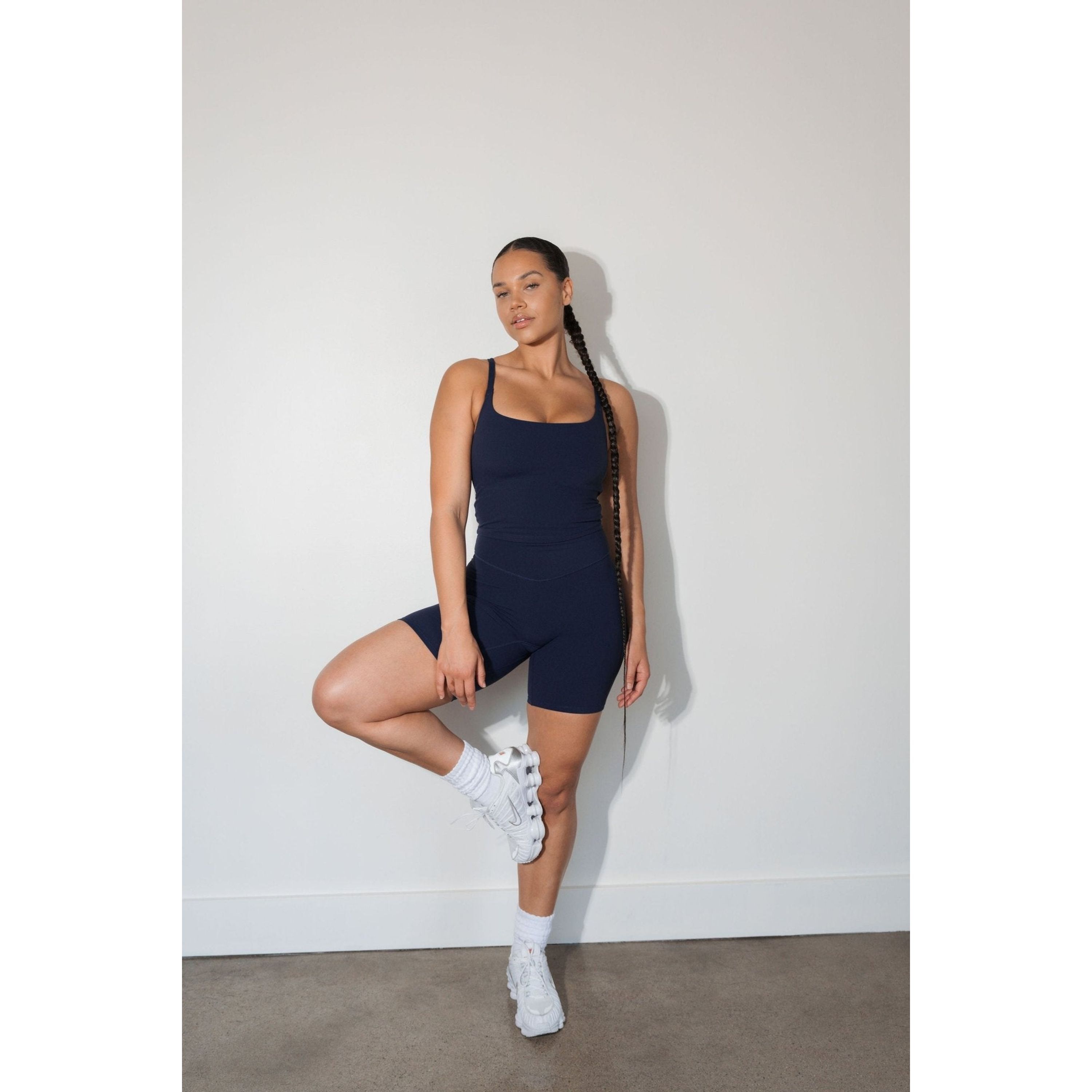 Cloud II Biker Short, Oxford / Navy, alternate image number 4