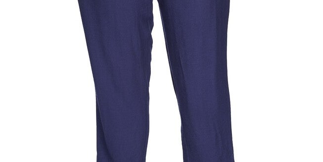 1.STATE Women's Trendy Flat-Front Drawstring Ankle Pants Blue 2X, , alternate image number null
