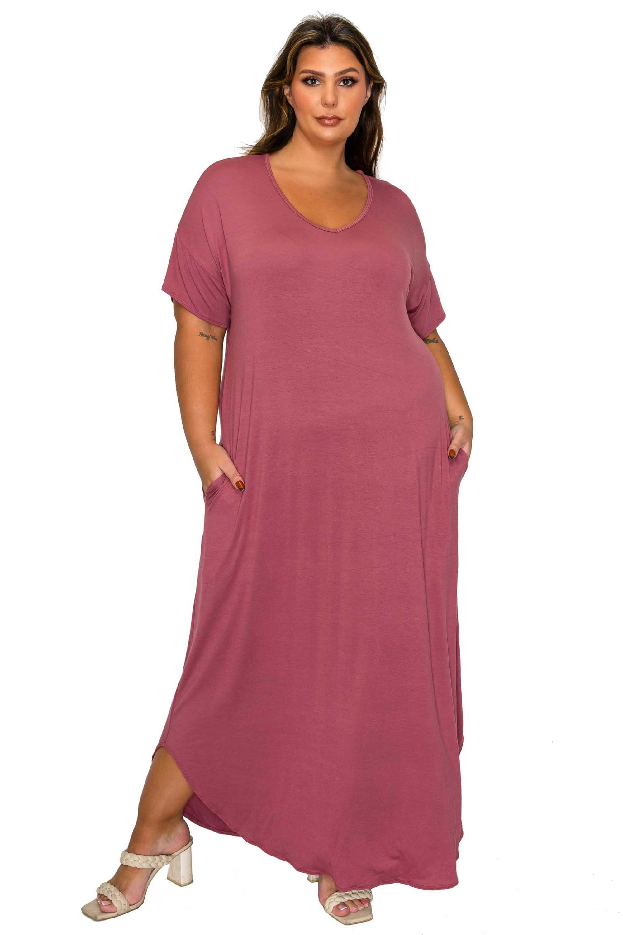 Scarlett Pocket Maxi Dress, Mauve Dark / Mauve, hi-res image number 0