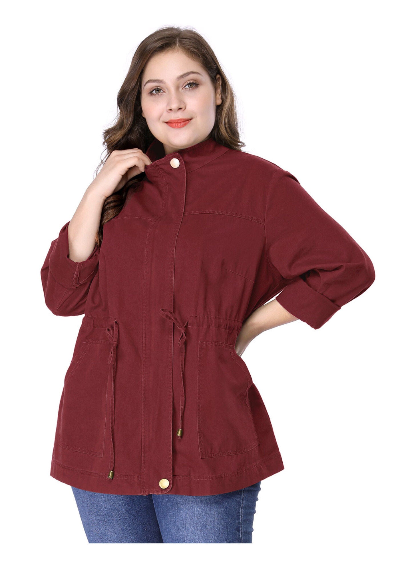 LIGHTWEIGHT ANORAK DRAWSTRING UTILITY JACKET, , hi-res image number 0