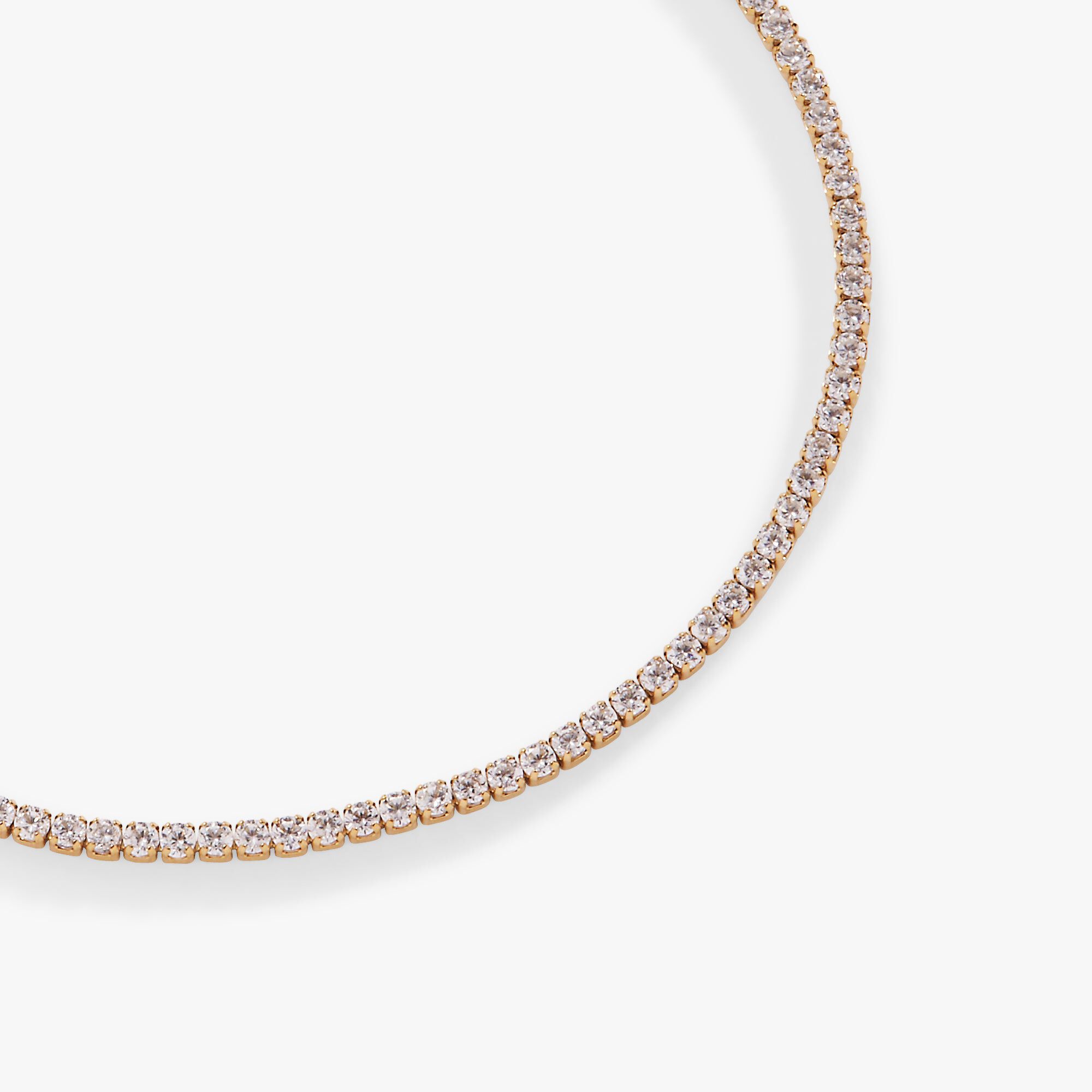 Mini Tennis Bracelet, Gold / Gold, alternate image number 1