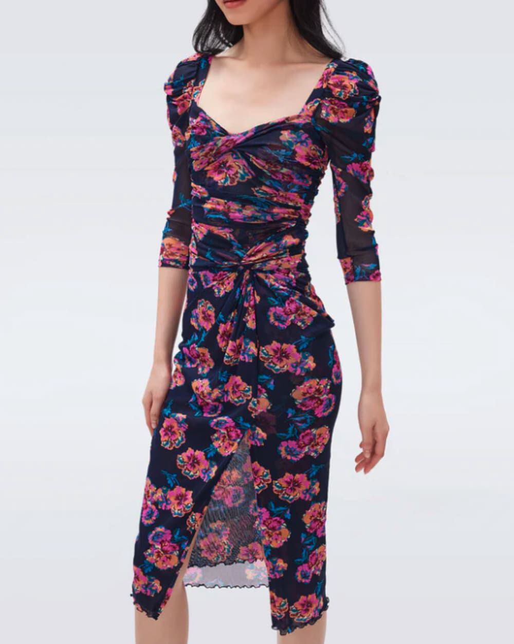 DVF BETTINA MESH DRESS, , alternate image number 5