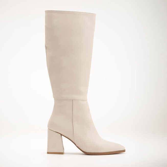 VALERIE - BEIGE KNEE HIGH BOOTS, BEIGE / Beige, hi-res image number null