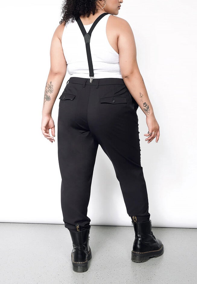 The Empower Trouser, BLACK / Black, alternate image number 2