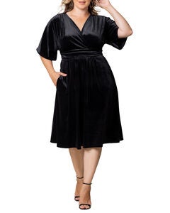 ANGELIC VELVET COCKTAIL DRESS