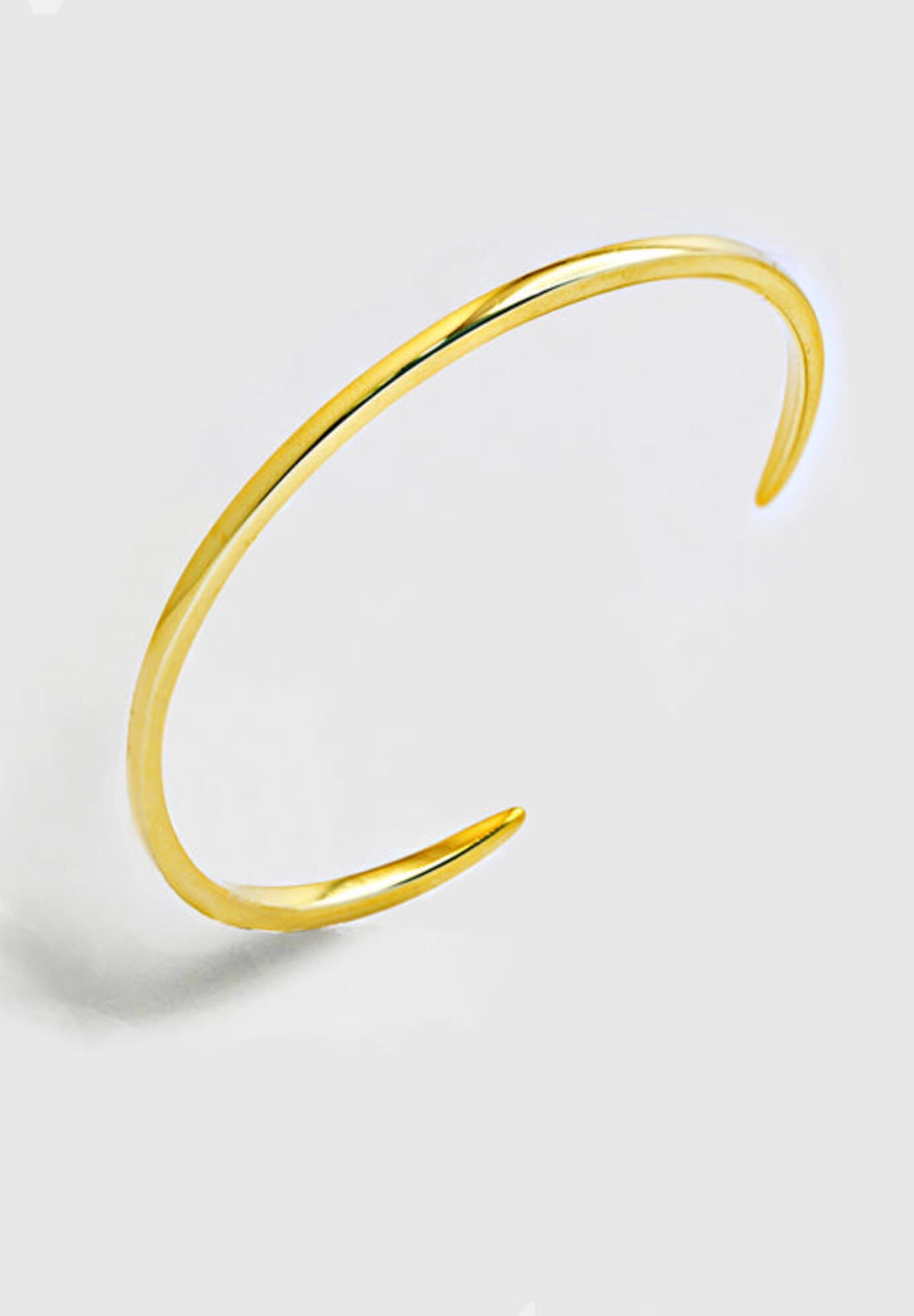 SUCCESS 2-Way Convertible Stacking Cuff Bracelet, Gold / Gold, hi-res image number 0
