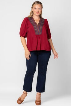 Tacoma Trim Neckline Top