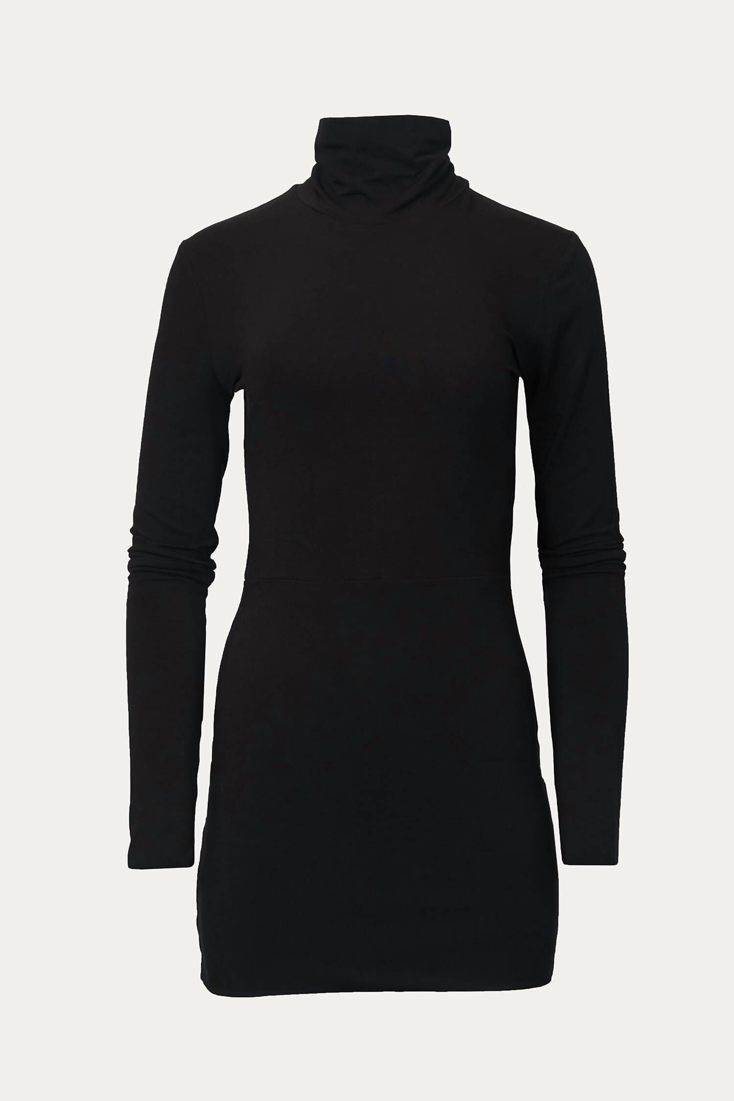 PATTI JERSEY MINI DRESS IN BLACK, Black / Black, hi-res image number 0
