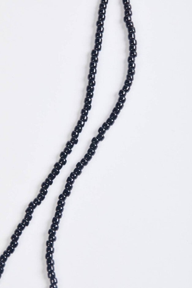 MARCIE NECKLACE IN BLACK, Black / Black, alternate image number null