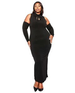 FEMMEFATALE RIBBON COLLAR DRESS