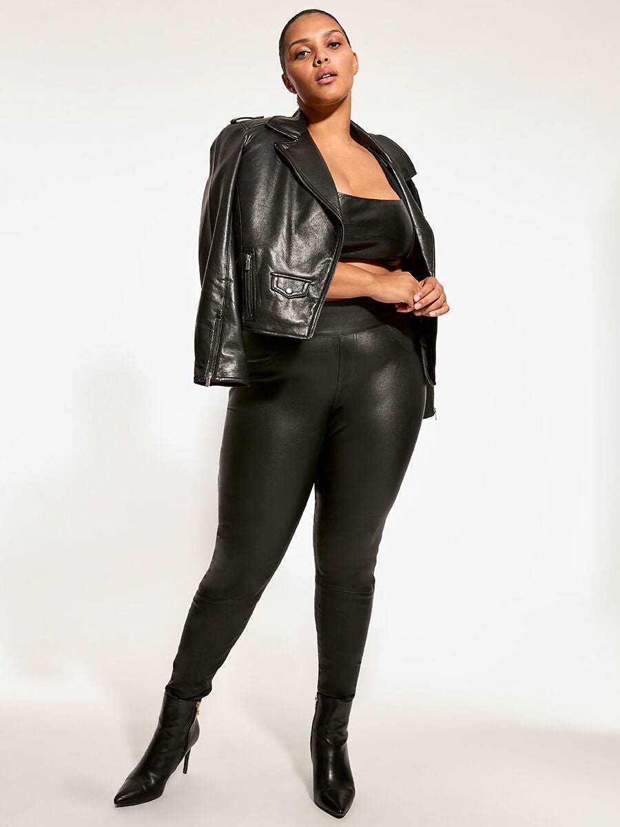 Cult Recycled Leather Jacket, Black / Black, alternate image number 1