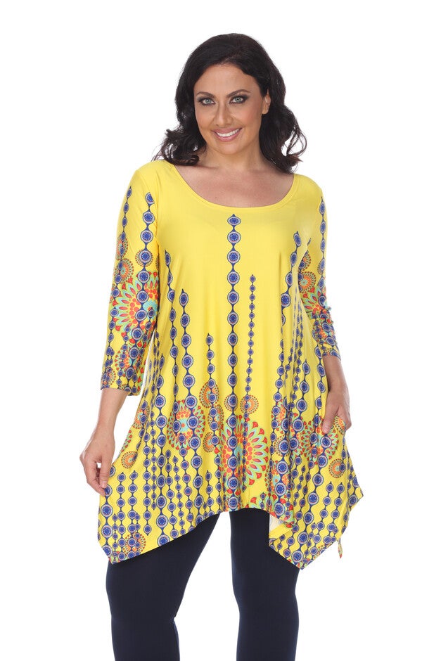Rella Tunic Top, Yellow / Yellow, hi-res image number 0