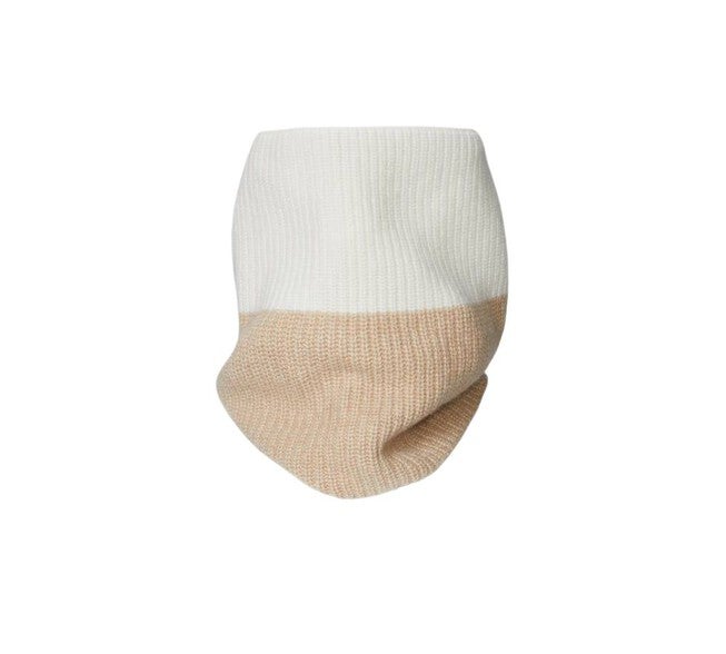 MINIMAL SNOOD IN IVORY/CAMEL, IvoryCamel / Ivory, hi-res image number null