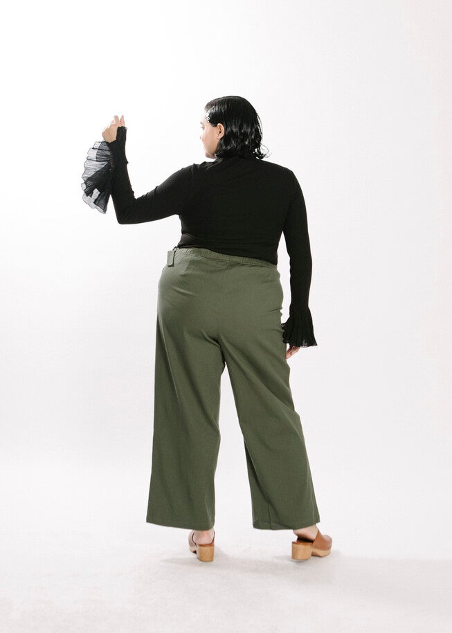 Chiffon Bell Sleeve Top, , alternate image number null
