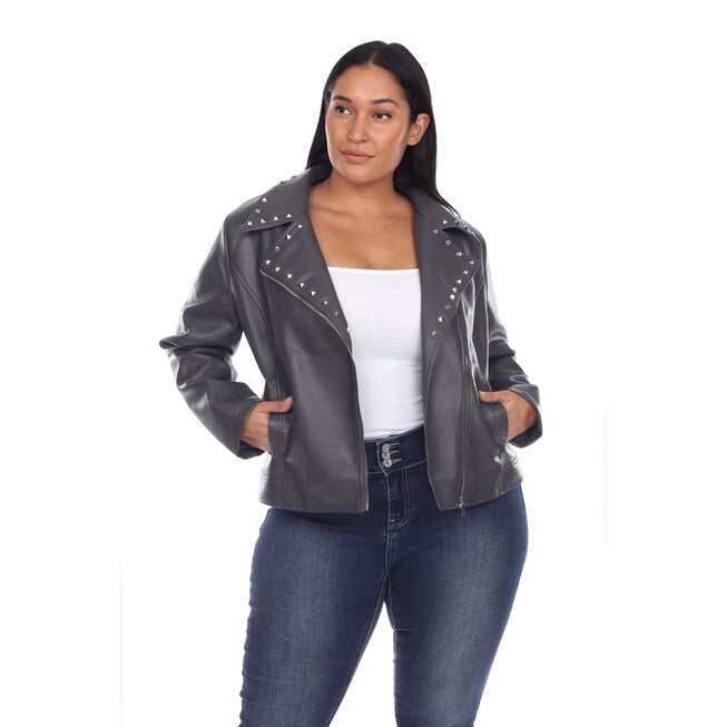 PU Faux Leather Jacket, , alternate image number 6
