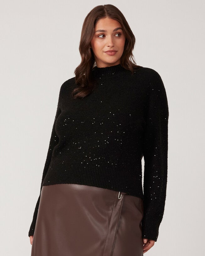 Night Sparkle Knit, BlackMetallic / Black, alternate image number 1