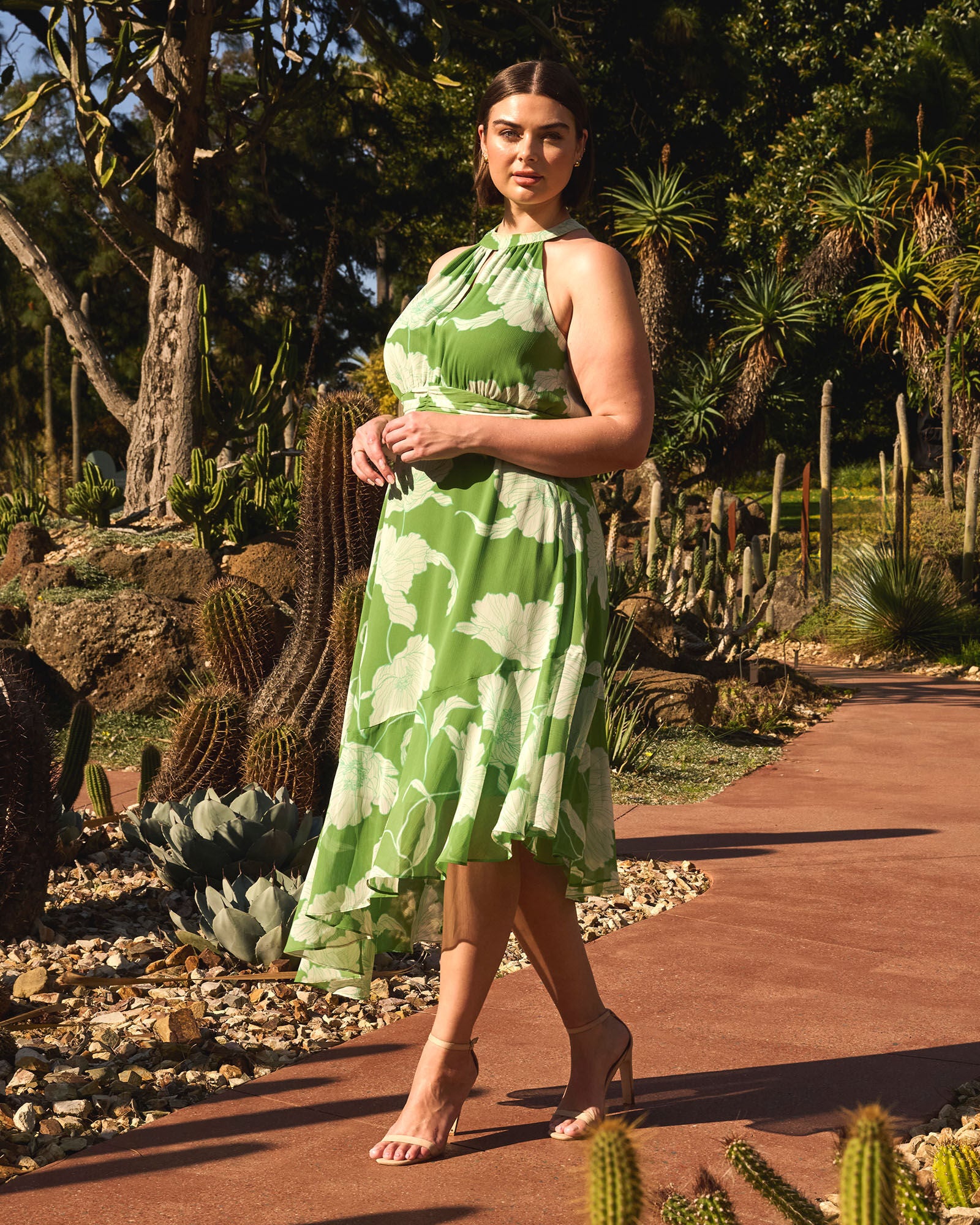 Seafall Dress, Print / Kelly Green, hi-res image number 0