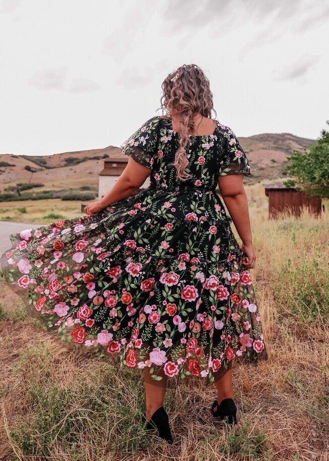 Rose Dress, Black / Black, alternate image number null