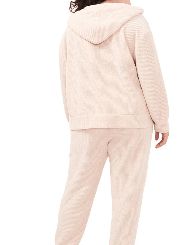 Ava Drawstring Hoodie, SOFT ECRU / Tan, alternate image number 2