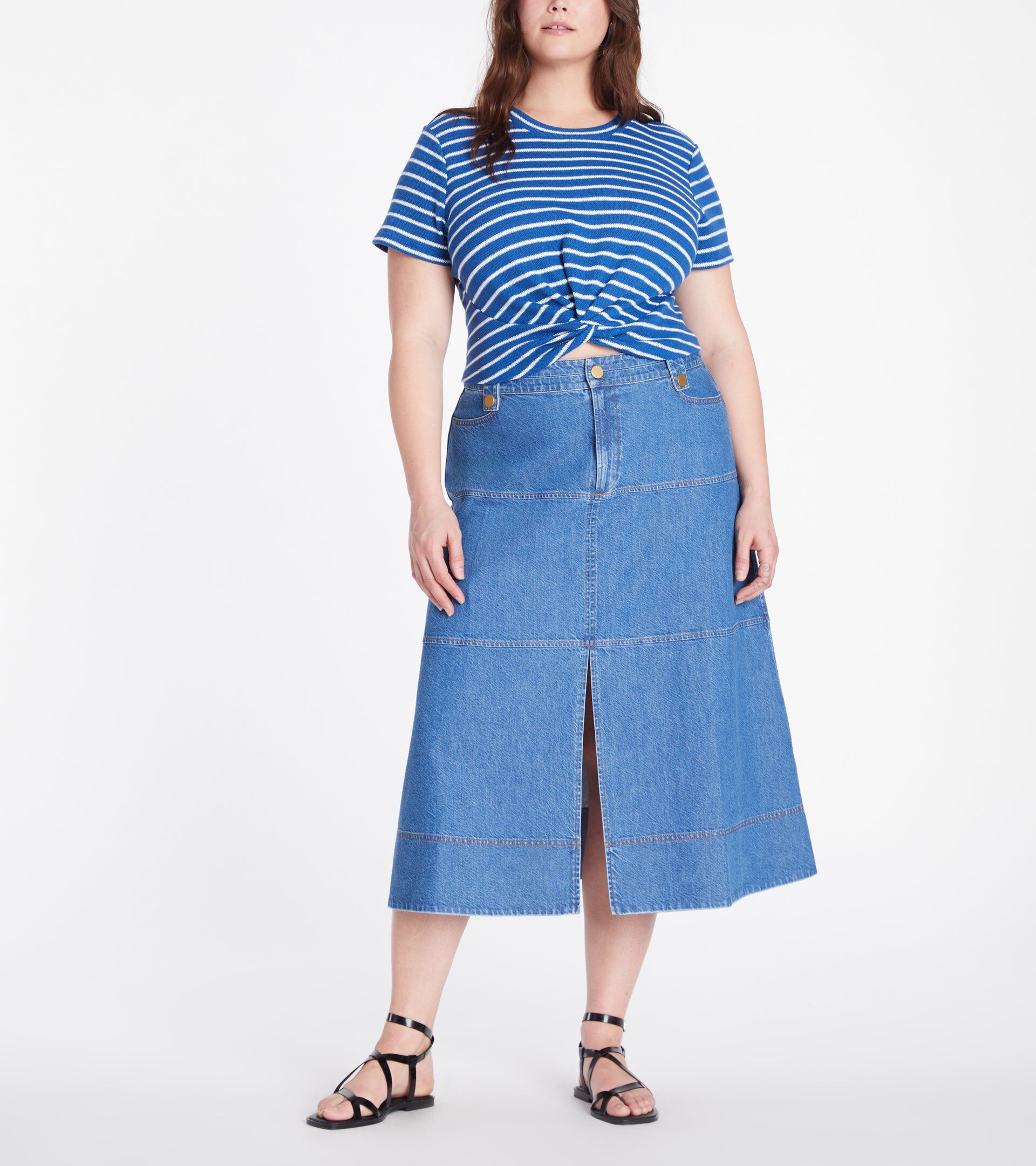 Zola Top Blue, Medium Oxford BlueCream / Cobalt, hi-res image number 0