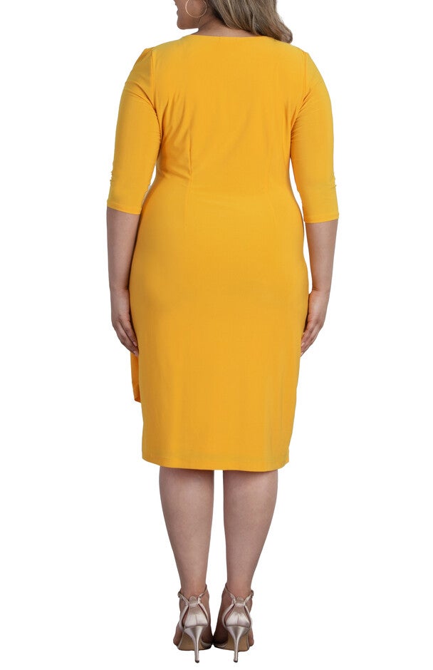 Ciara Cinch Dress, DAFFODIL / Yellow, alternate image number null