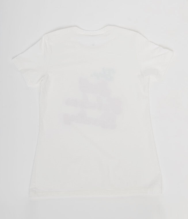 Unique Vintage Still Fabulous Looking White Fitted Womens Graphic Tee, White / White, alternate image number 1