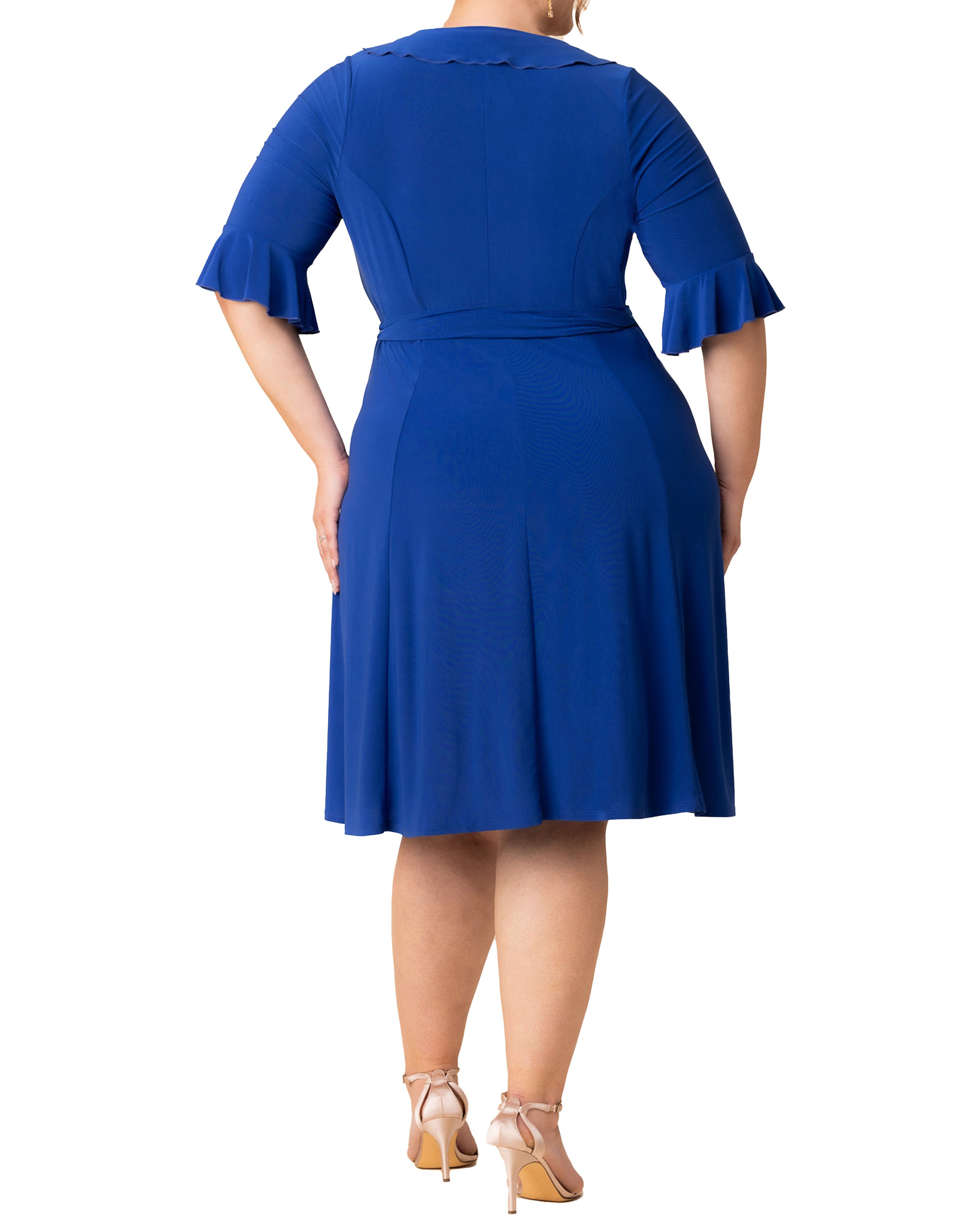 Barcelona Wrap Dress, COBALT BLUE / Cobalt, alternate image number 1