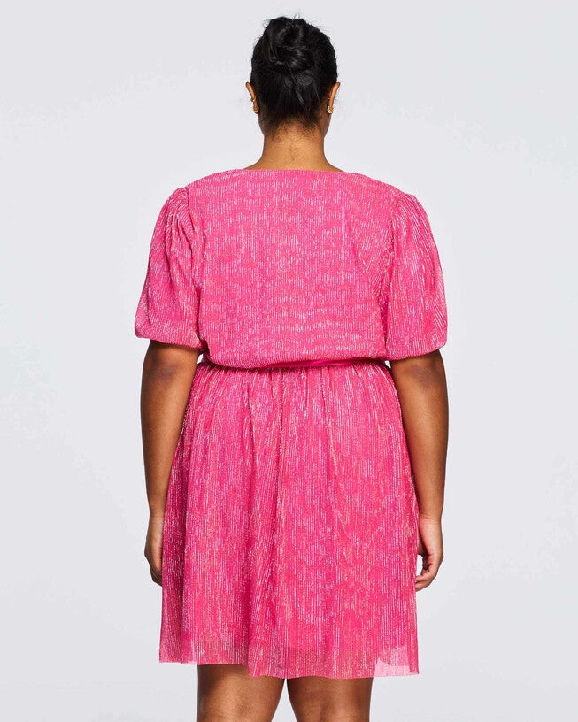 Avalone Pink Knee Length Dress, Pink / Pink, alternate image number 1