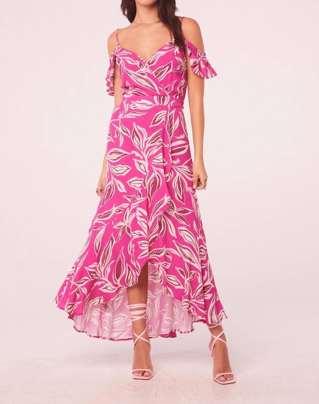 MAHALO DRESS IN FUCHSIA/CREAM, FuchsiaCream / Pink, hi-res image number 0
