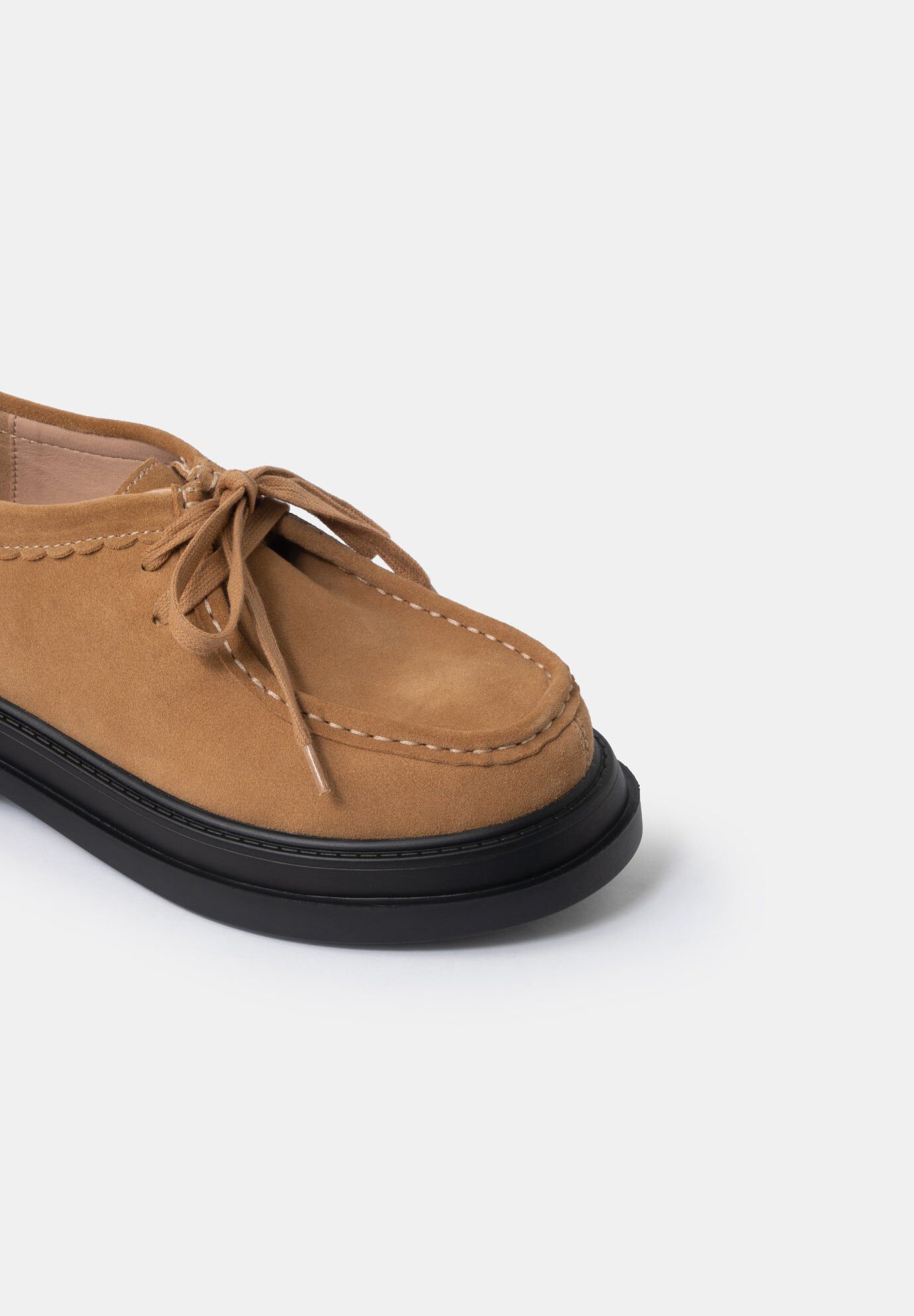 Marnie Lace-Up Moccasins, Toast / Tan, alternate image number 2