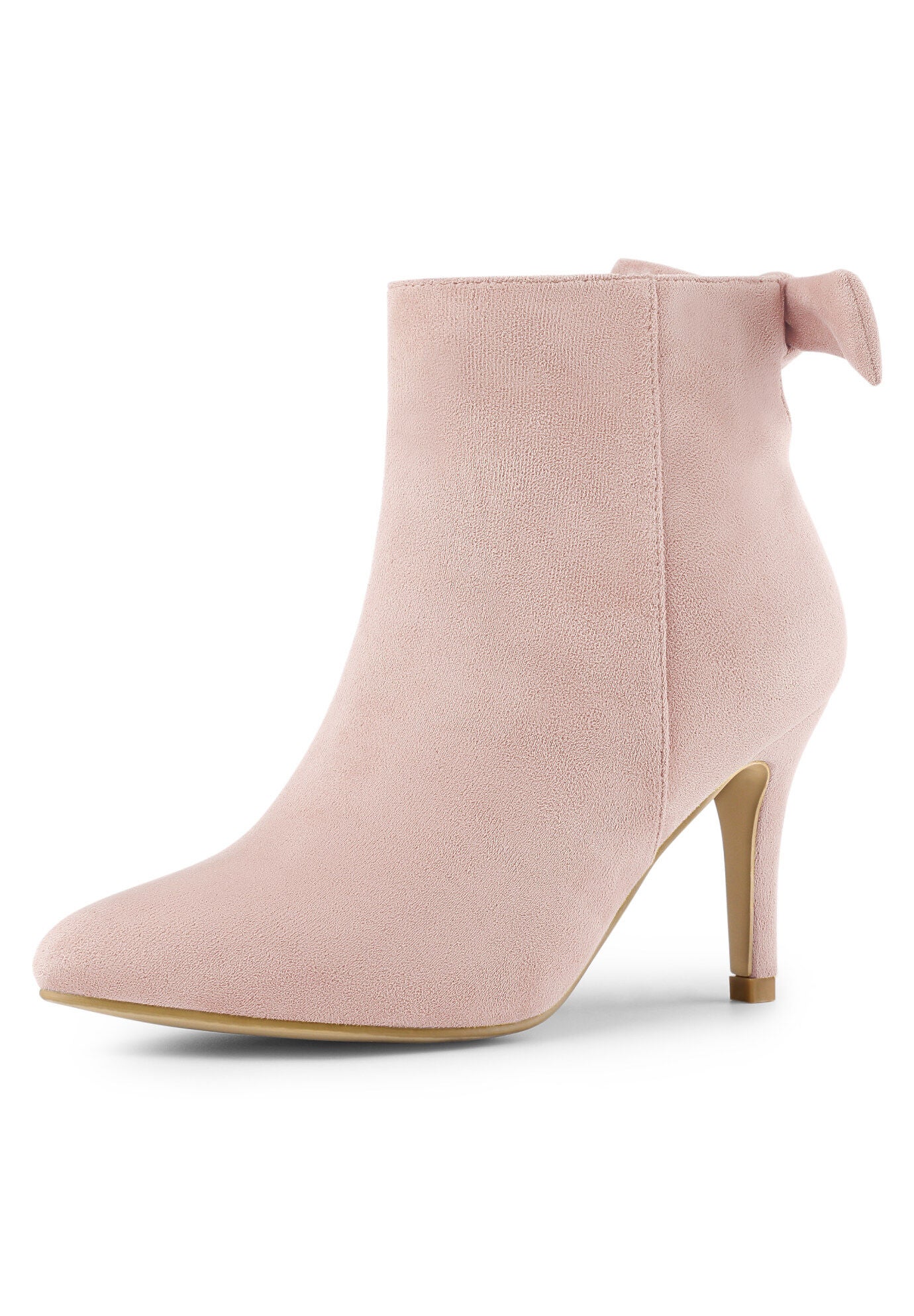 POINTED TOE STILETTO HEEL ANKLE BOOTS, DustPink / Pink, hi-res image number 0