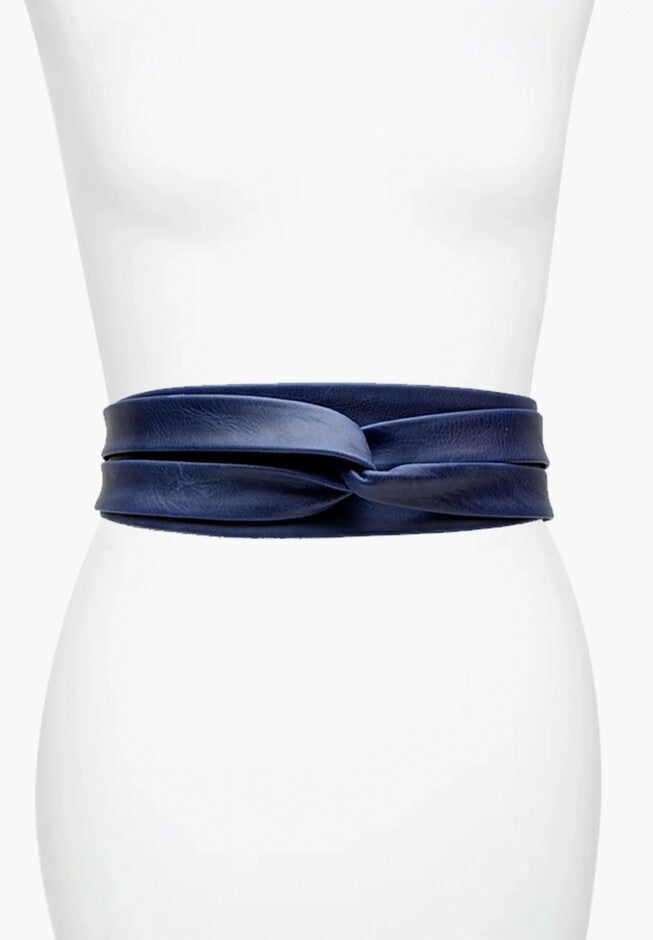 Classic Wrap Belt, Marine / Navy, alternate image number 1