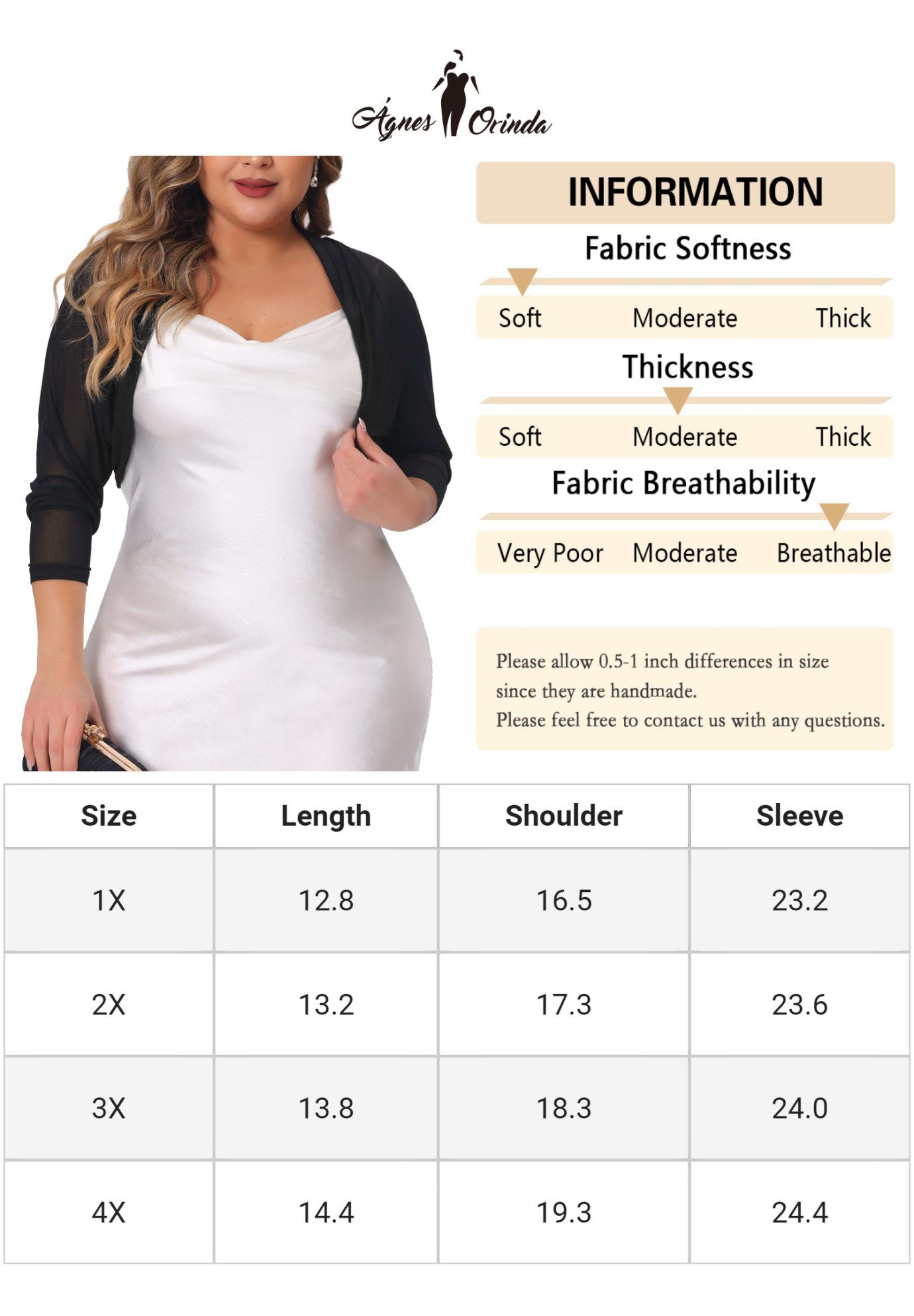 LONG SLEEVE SHEER BOLERO SHRUG MESH CROP CARDIGAN, Black / Black, alternate image number 3