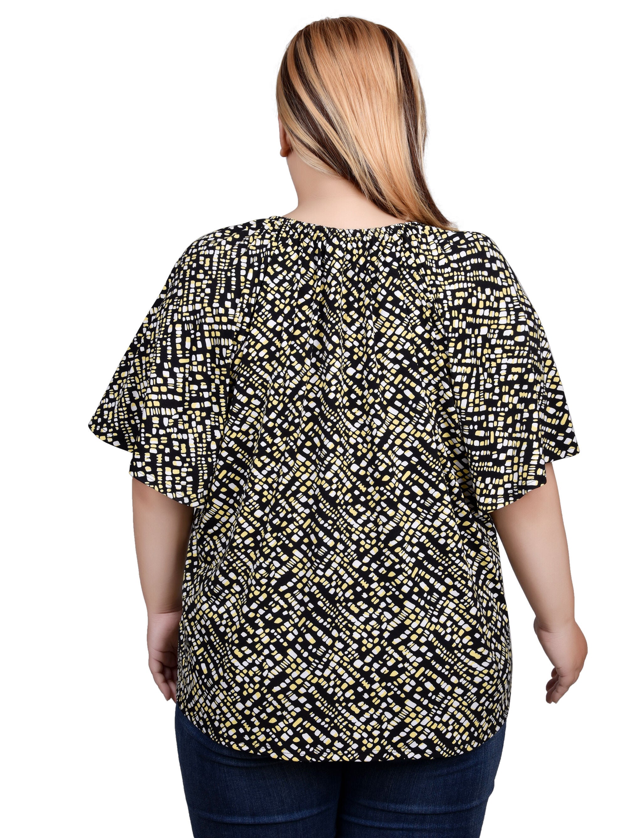 Raglan Sleeve Top With Chain Details, , alternate image number 4