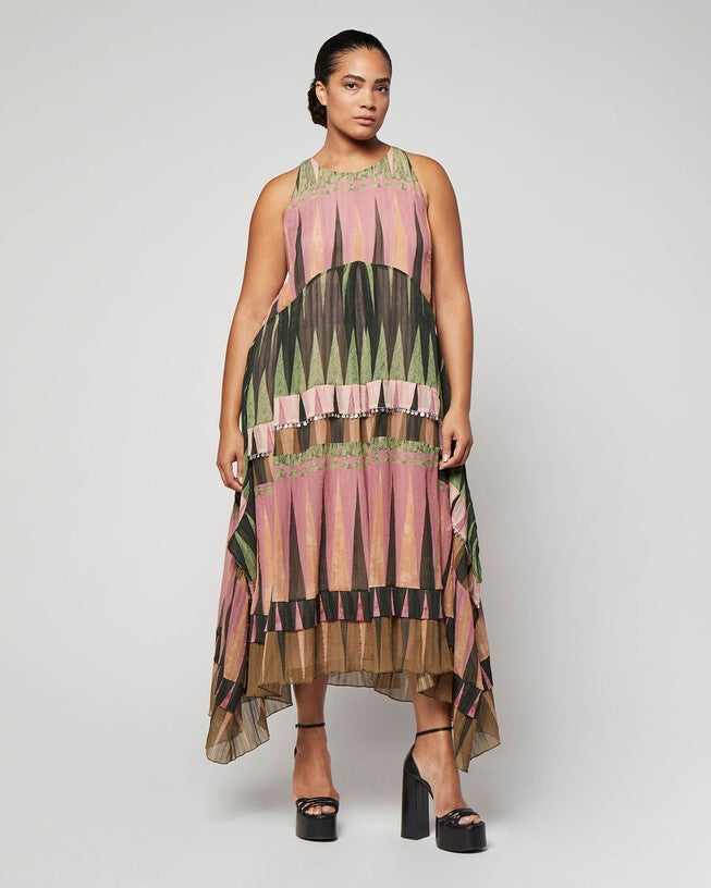 'Angelia' Dress, Seaweed Green / Olive Green, alternate image number 1