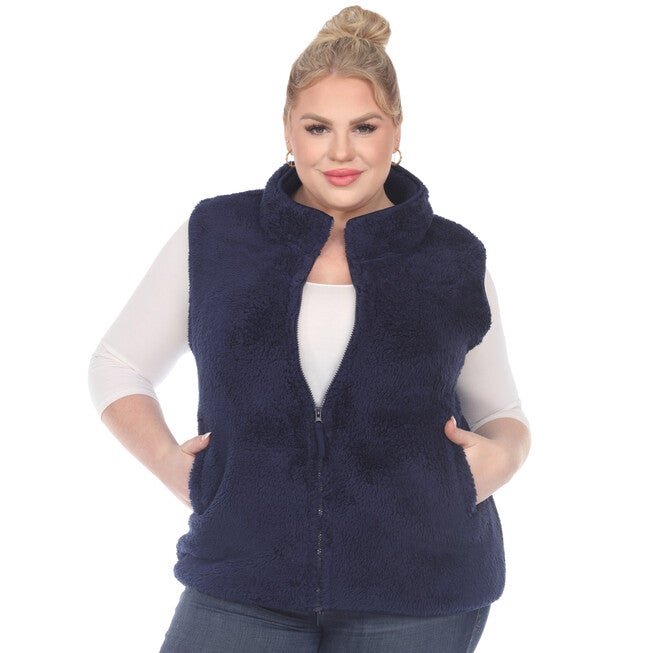 Zip up sherpa vest, , alternate image number 6