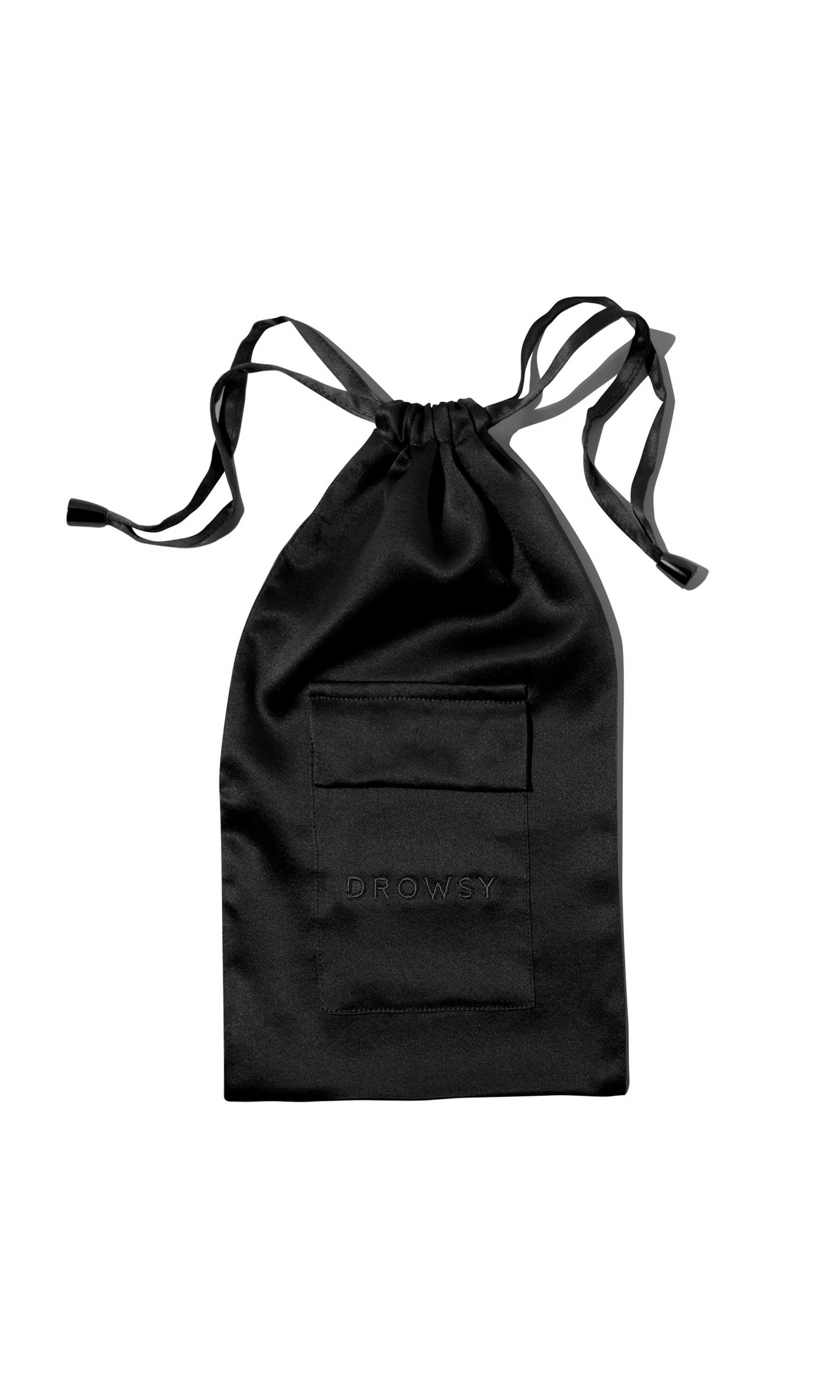 Silk Eyemask Carry Pouch, Black Jade / Black, alternate image number 1