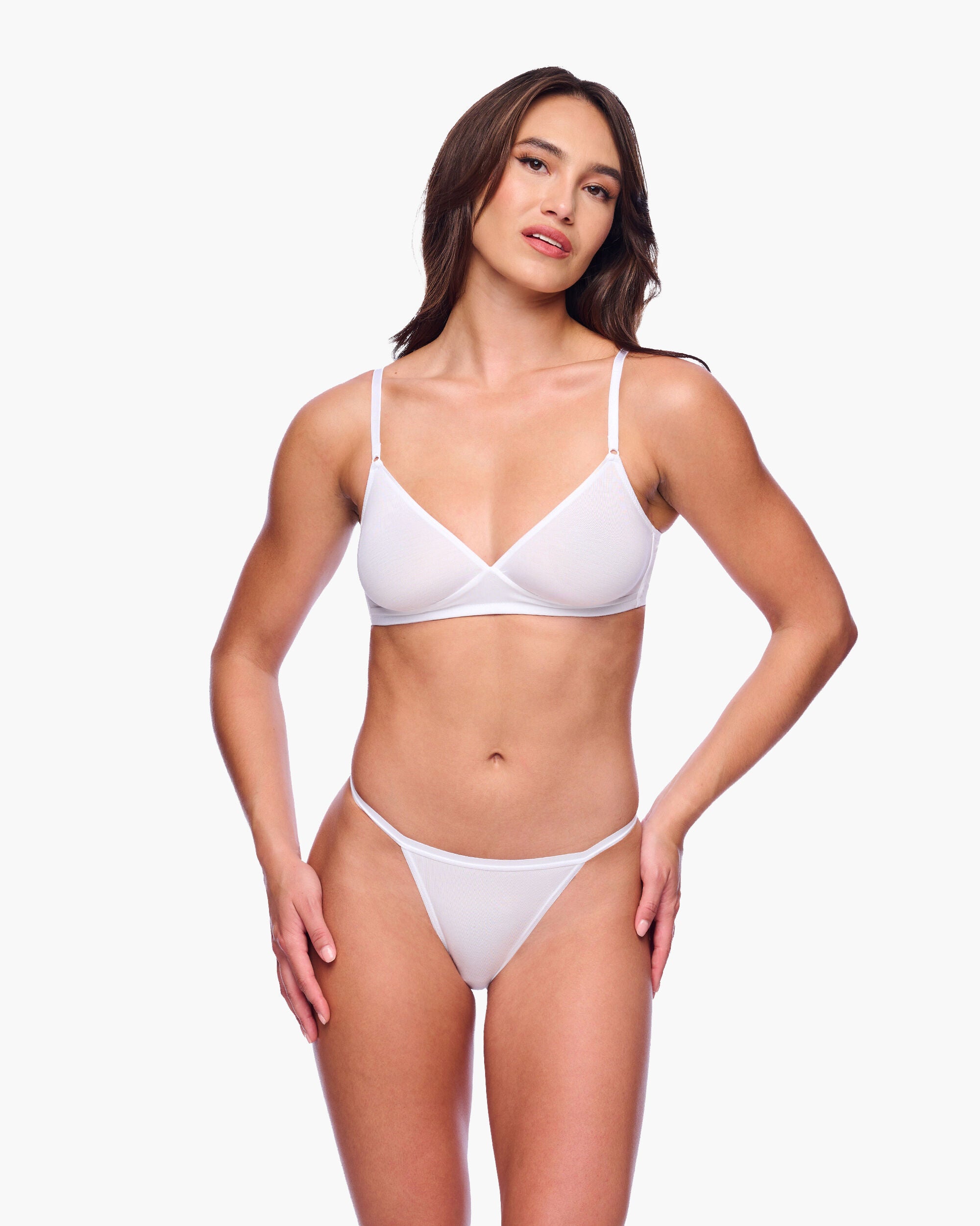 Talco String Bikini, White / White, hi-res image number 0