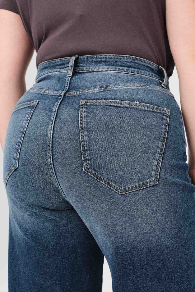 NCE PLUS - WIDE LEG JEANS | SWEET REVENGE, SWEET REVENGE / Dark Wash, alternate image number 4