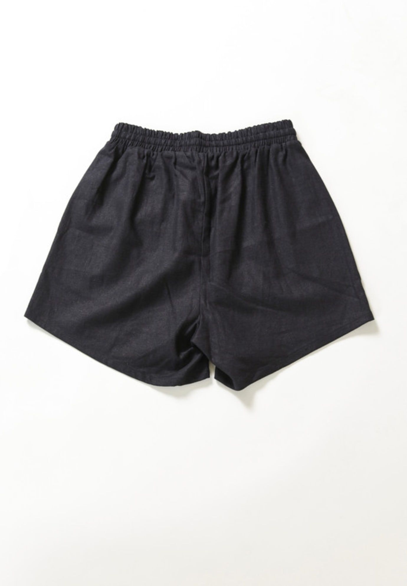 Plus Rita Linen Shorts, Black / Black, alternate image number 3