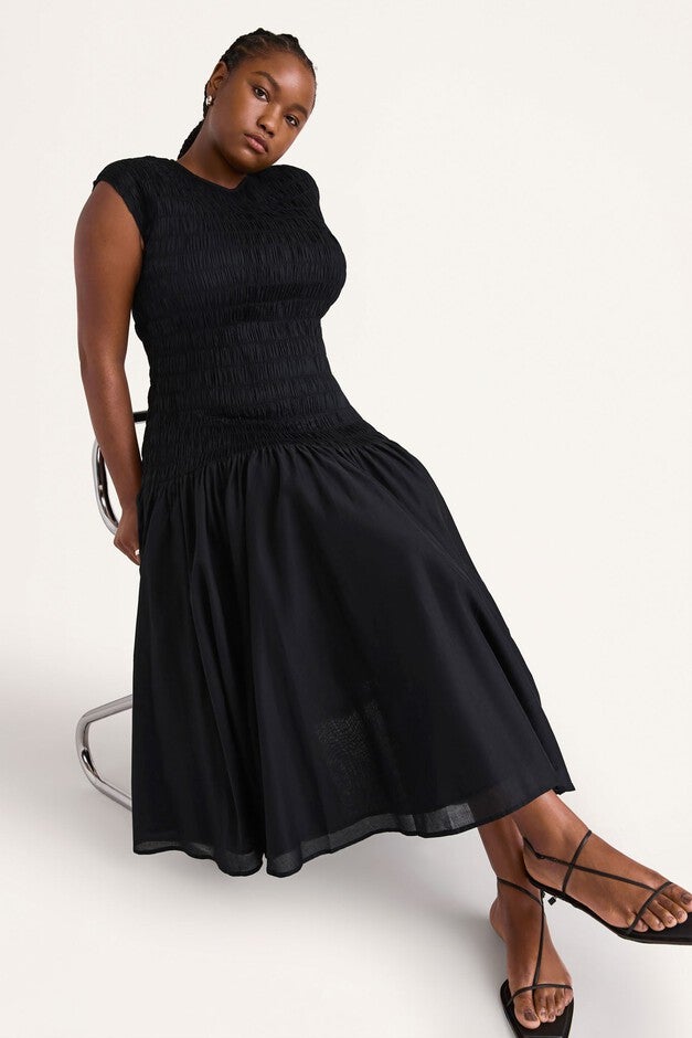 Stijl Dress, Black / Black, hi-res image number 0