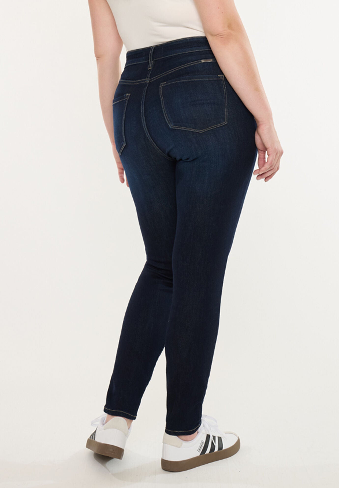 Felicity Ultra High Rise Super Skinny (Plus Size), Dark Wash / Dark Wash, alternate image number 6