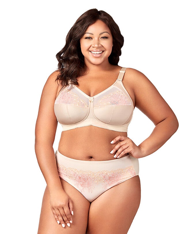 Elila Women's Star Curves Softcup Bra, Beige / Beige, hi-res image number 0
