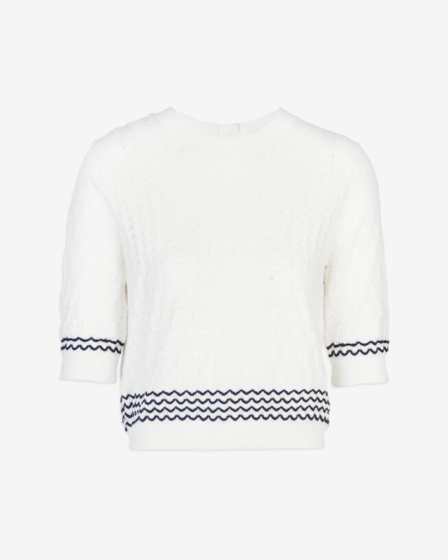 Diana Knit Top, Cream / Cream, alternate image number null
