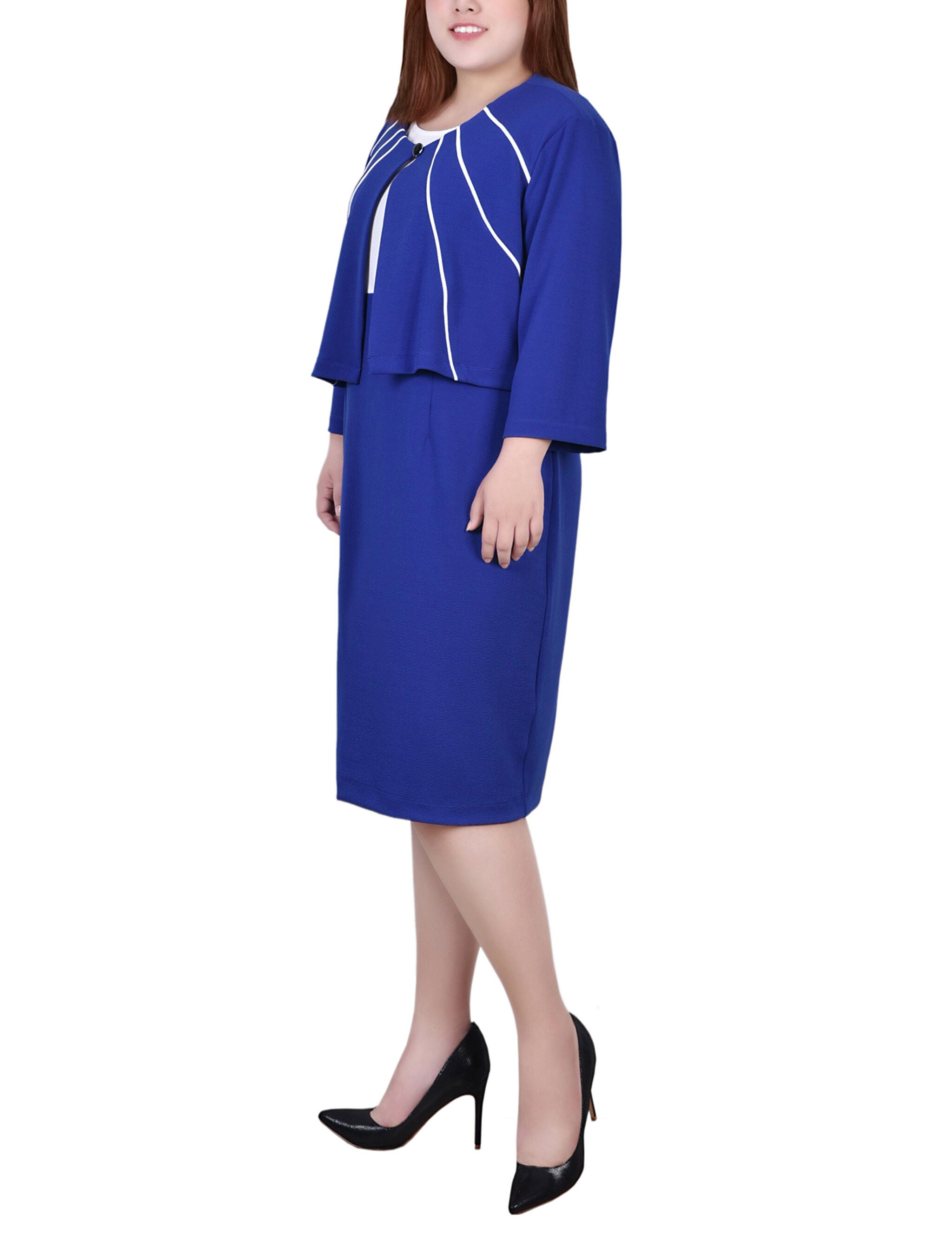 2 Piece Dress Set, Cobalt, alternate image number 1