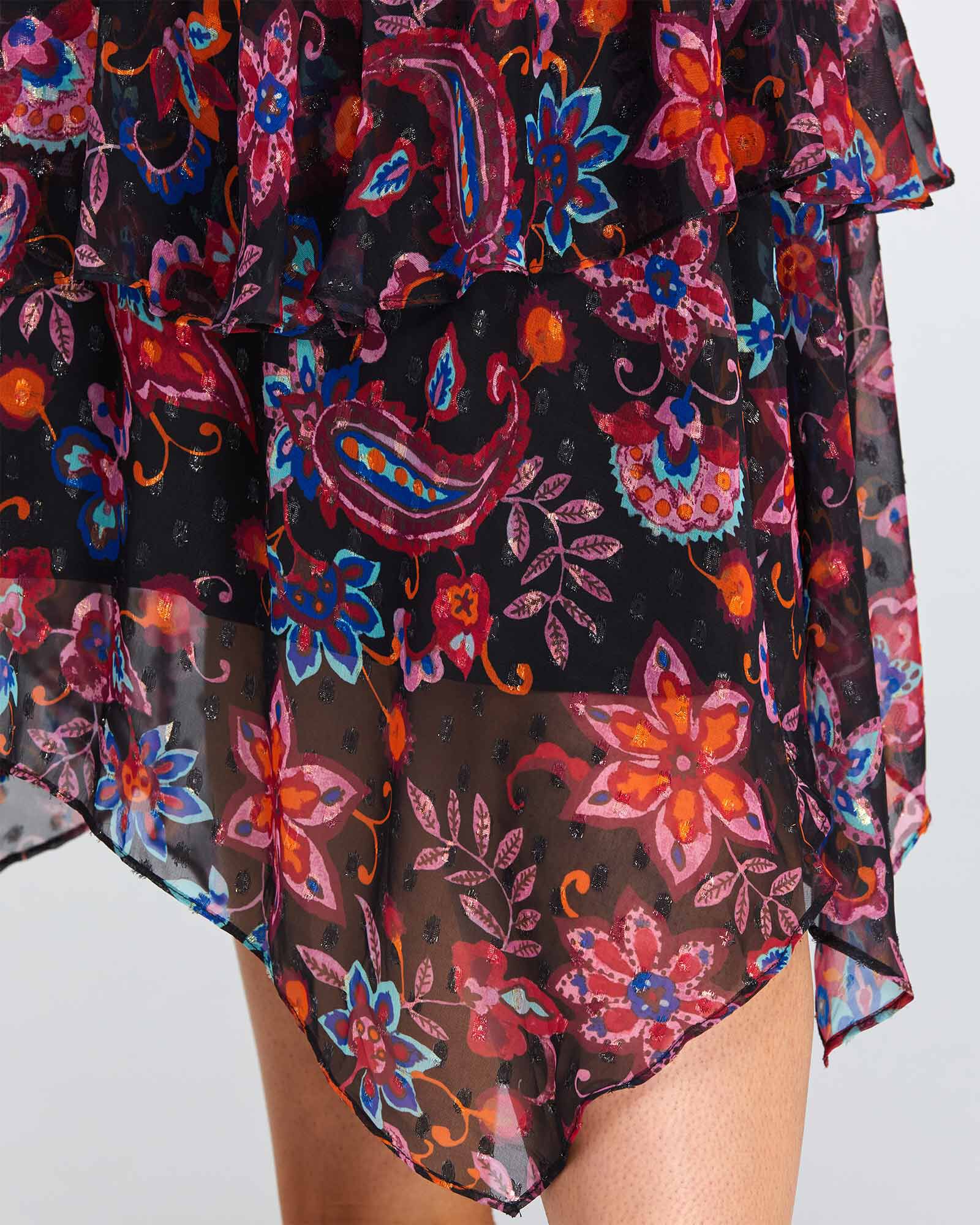 Clements Halter Dress, Print / Pink, alternate image number 4